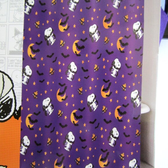 Snoopy Peanuts Halloween Dracula Shower Curtain - Picture 6 of 6
